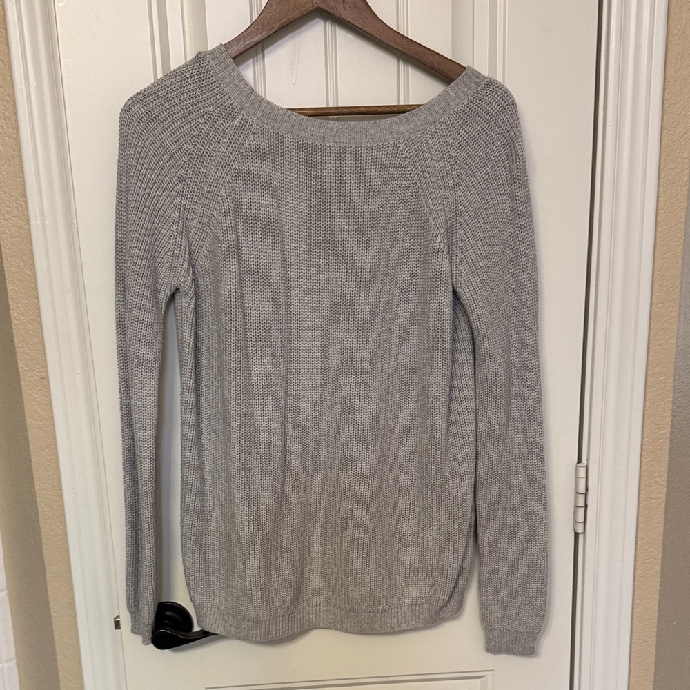 Lulu’s Gray Women's Low Back Sweater